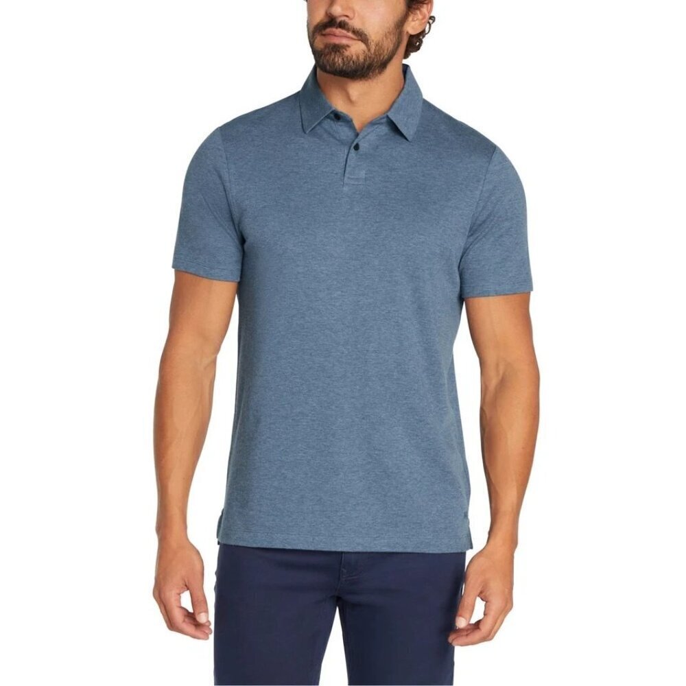 NWOT Banana Republic Men's Size L Blue Polo Shirt 100% Cotton
